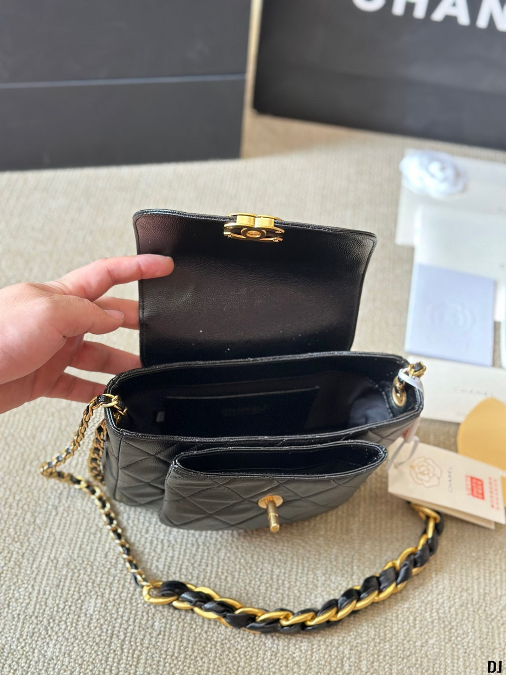 007 €110 CHANEL miniflag bag black gold bull 20*15 | album | Whatsapp：+852 6900 8591 | Supplier Product Catalog