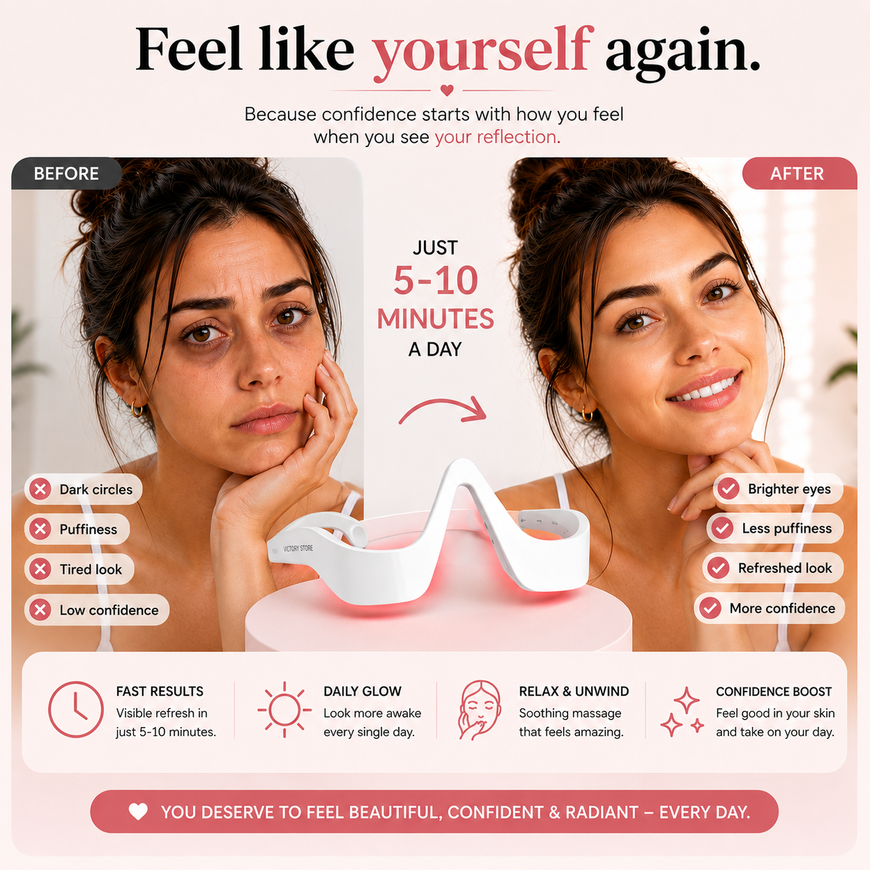 Stop looking tired every time you look in the mirror.