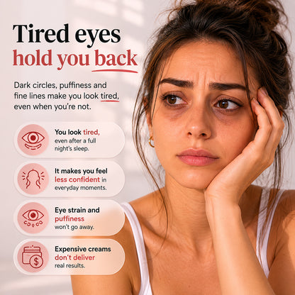 EyeRevive red light therapy eye mask shown in detail