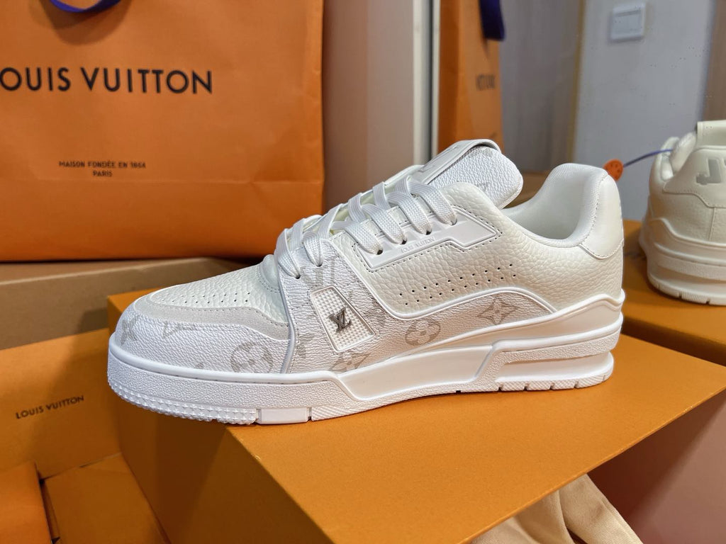 LV Trainer Sneaker – White Monogram