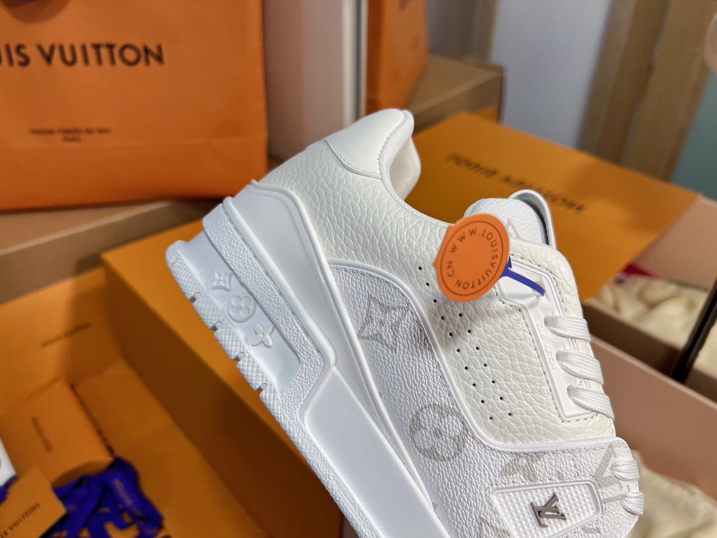 LV Trainer Sneaker – White Monogram